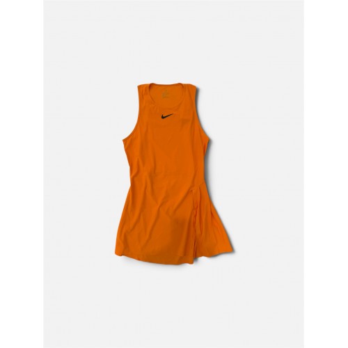 Nike Dri-FIT Αμάνικο Tennis Φόρεμα Πορτοκαλί